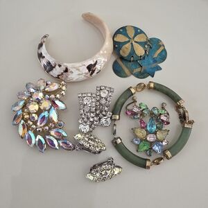 Vintage Brooch Earring Bracelet Bundle Lot